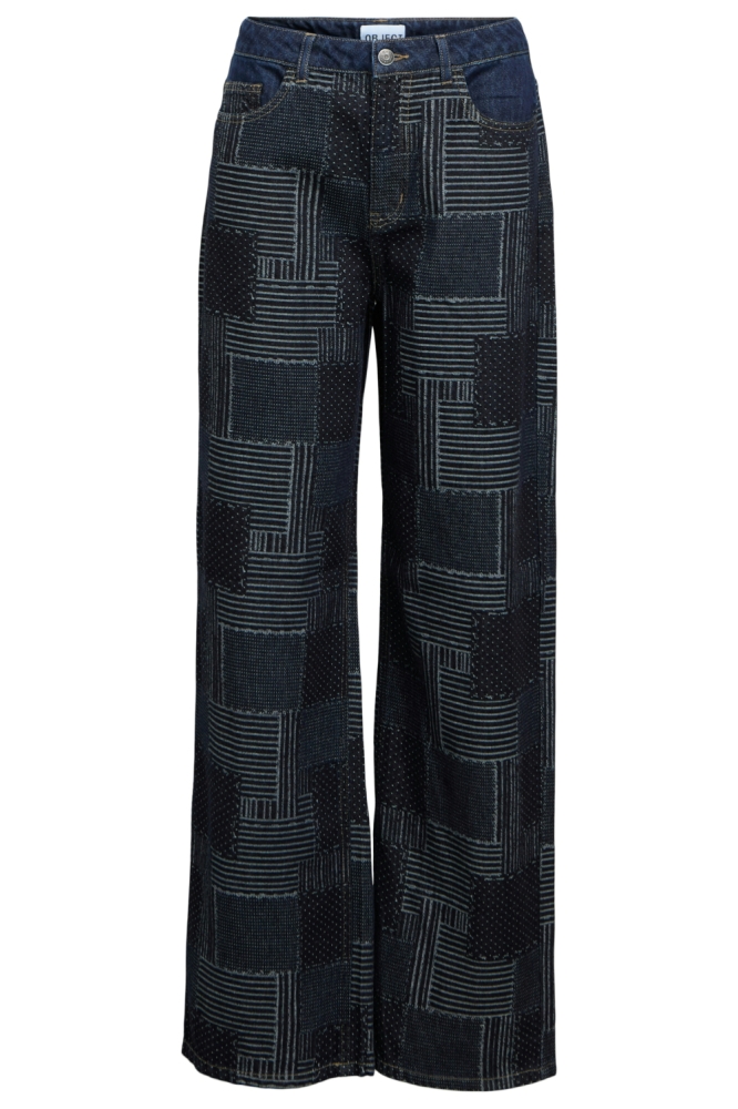 OBJMOJI WARA DNM WIDE JEANS CC3 23047615 DARK BLUE DENIM